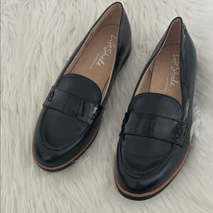 Life Stride velocity 2.0 Loafers Shies Size 8 Black slip on flat shoes
